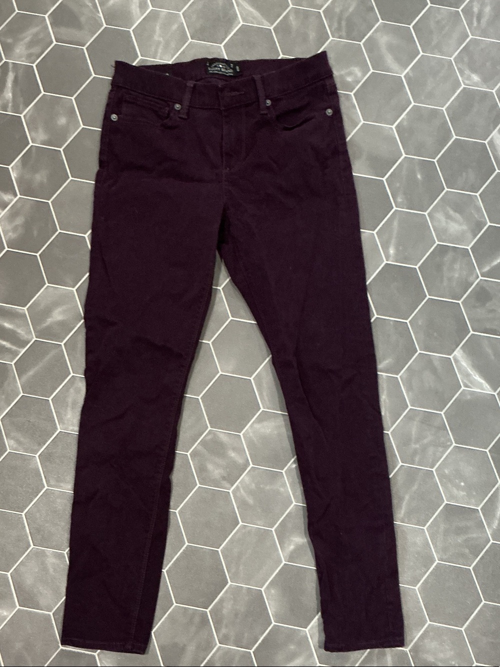Lucky Brand Skinny Jeans in Deep Plum